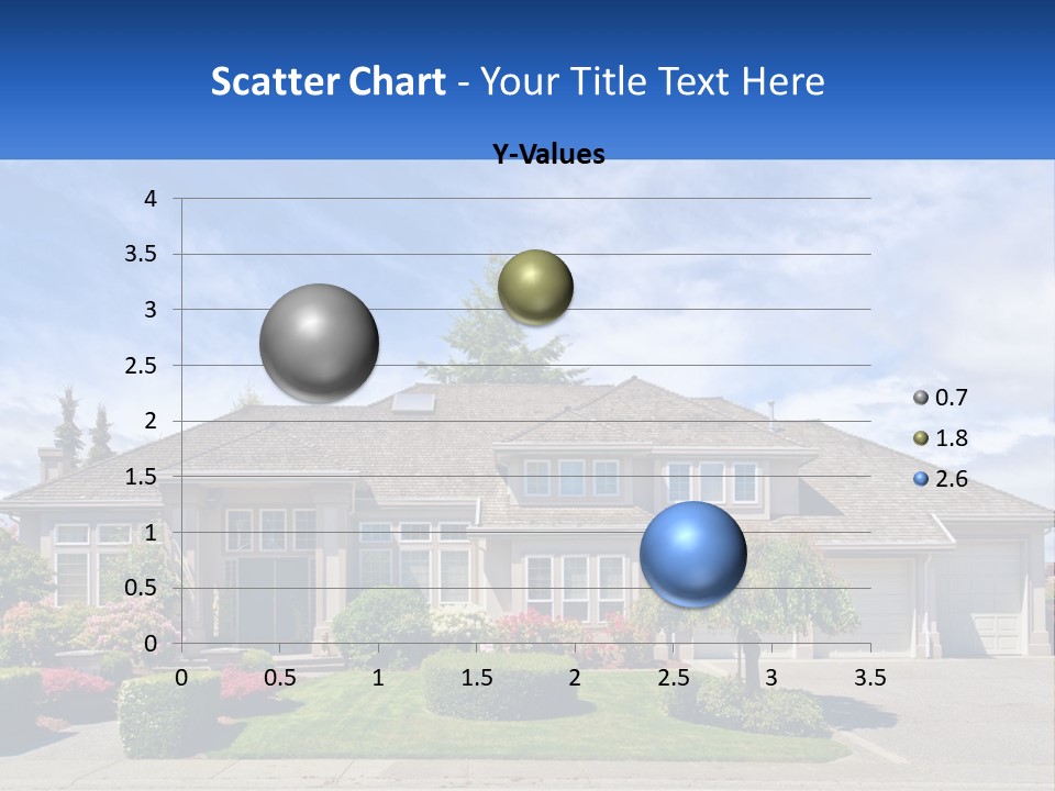 A Large House With A Lot Of Trees In Front Of It PowerPoint Template