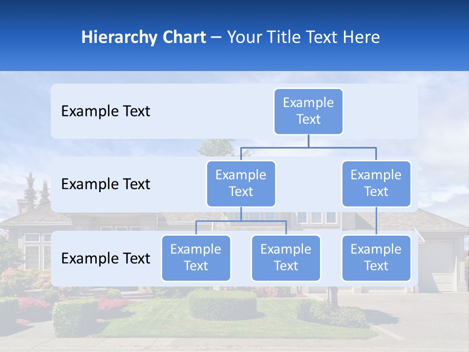 A Large House With A Lot Of Trees In Front Of It PowerPoint Template
