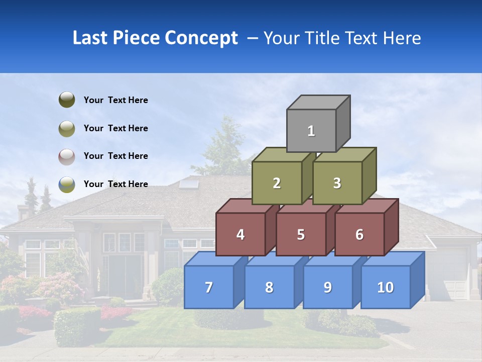 A Large House With A Lot Of Trees In Front Of It PowerPoint Template