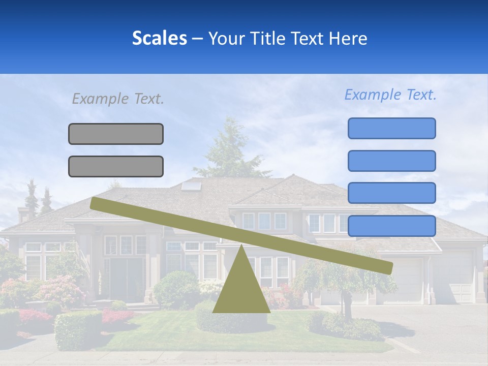 A Large House With A Lot Of Trees In Front Of It PowerPoint Template