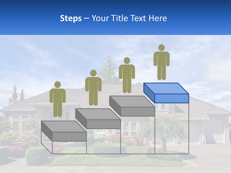 A Large House With A Lot Of Trees In Front Of It PowerPoint Template