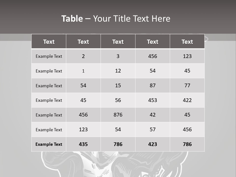 A Woman With A Skull Face And A Rose In Her Hair PowerPoint Template