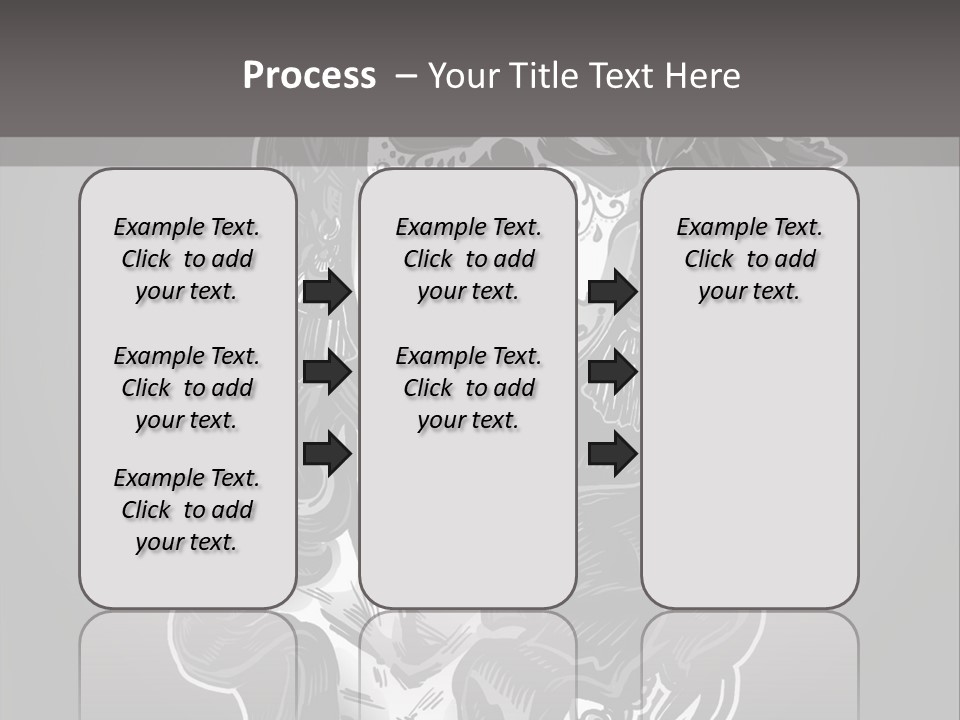 A Woman With A Skull Face And A Rose In Her Hair PowerPoint Template