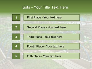 A Garden Filled With Lots Of Green Plants PowerPoint Template
