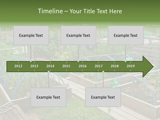 A Garden Filled With Lots Of Green Plants PowerPoint Template