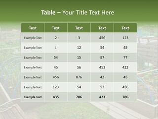 A Garden Filled With Lots Of Green Plants PowerPoint Template