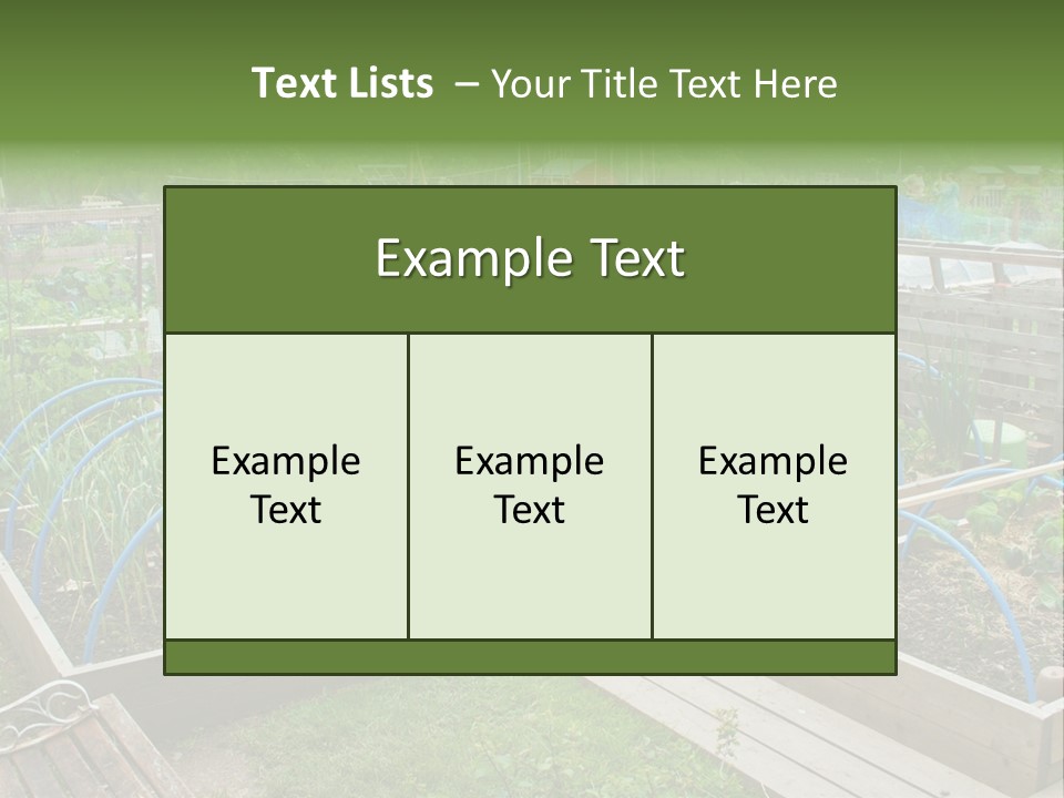 A Garden Filled With Lots Of Green Plants PowerPoint Template