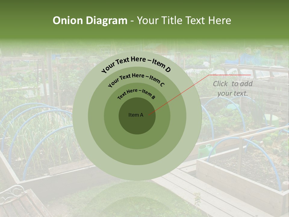 A Garden Filled With Lots Of Green Plants PowerPoint Template