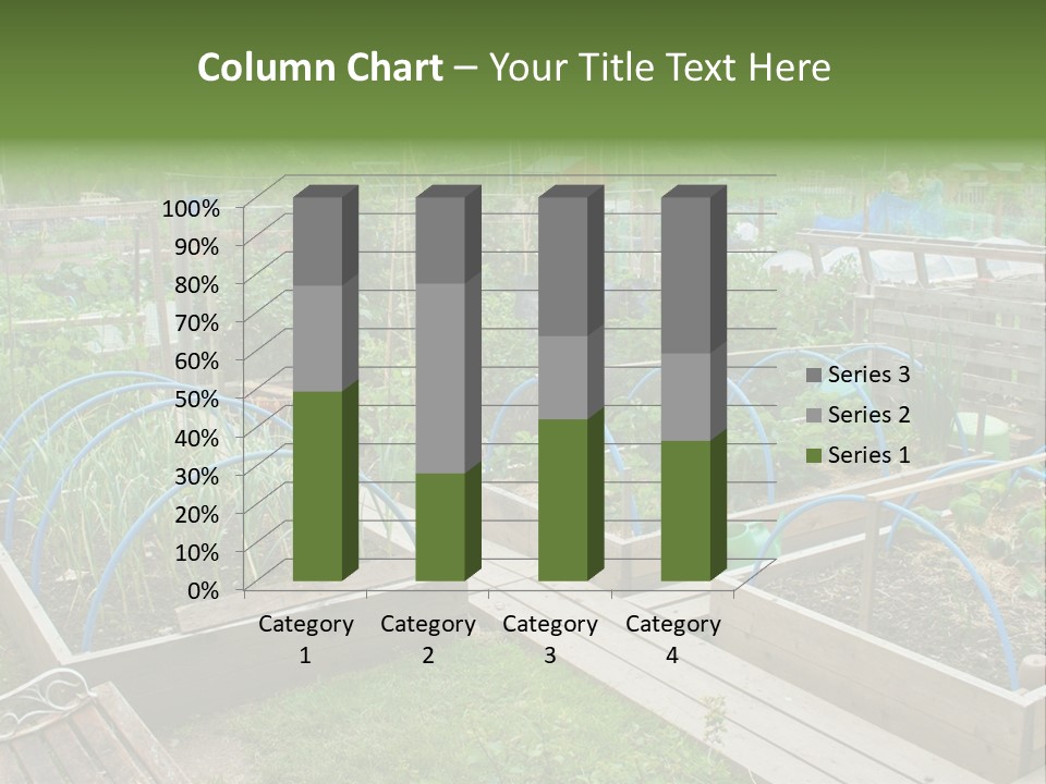 A Garden Filled With Lots Of Green Plants PowerPoint Template