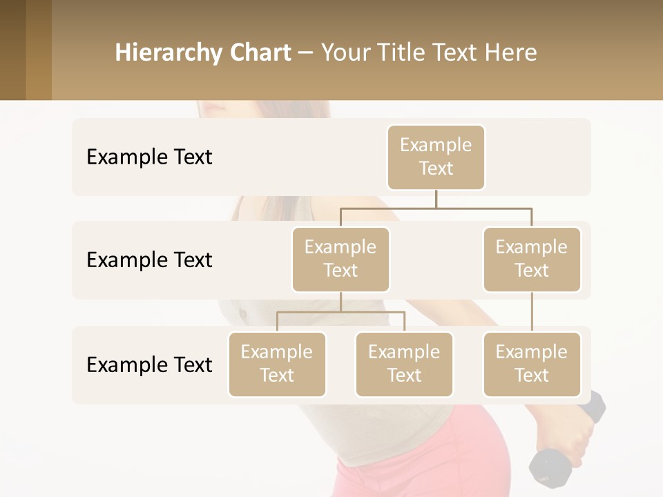 A Woman With A Dumbbell Powerpoint Presentation Template PowerPoint Template