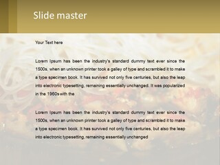A Plate Of Food With Noodles And Meat PowerPoint Template