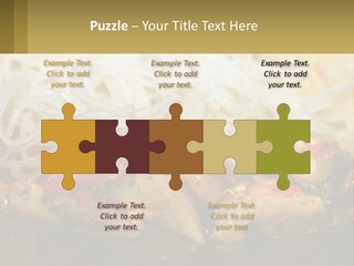 A Plate Of Food With Noodles And Meat PowerPoint Template