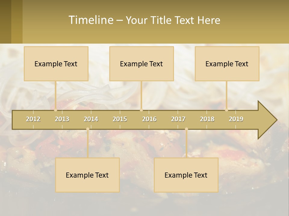 A Plate Of Food With Noodles And Meat PowerPoint Template