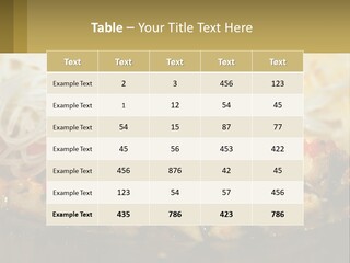 A Plate Of Food With Noodles And Meat PowerPoint Template