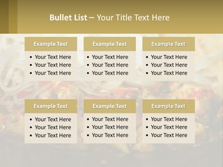 A Plate Of Food With Noodles And Meat PowerPoint Template