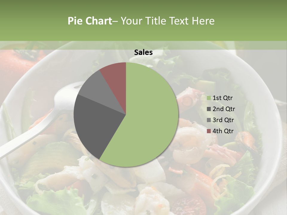 A White Bowl Filled With Salad Next To A Bottle Of Olive Oil PowerPoint Template