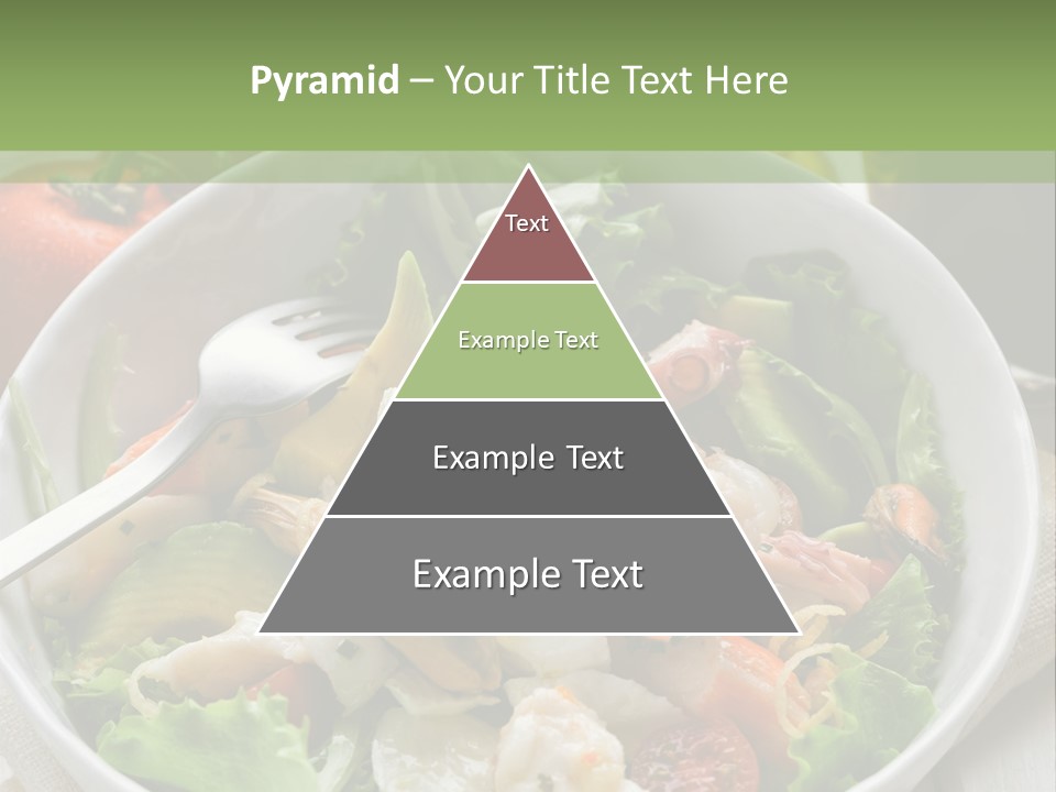 A White Bowl Filled With Salad Next To A Bottle Of Olive Oil PowerPoint Template