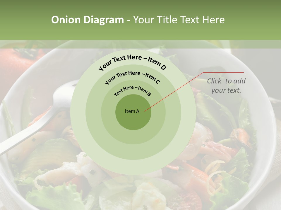 A White Bowl Filled With Salad Next To A Bottle Of Olive Oil PowerPoint Template