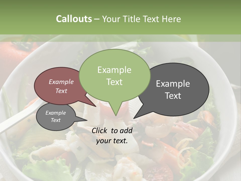 A White Bowl Filled With Salad Next To A Bottle Of Olive Oil PowerPoint Template