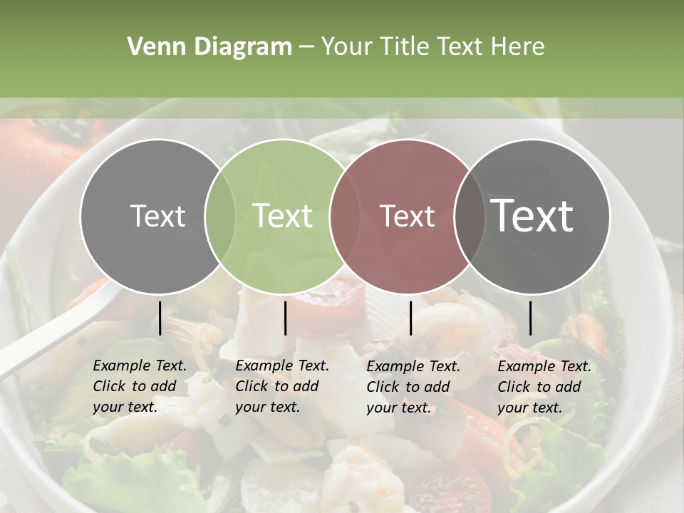 A White Bowl Filled With Salad Next To A Bottle Of Olive Oil PowerPoint Template