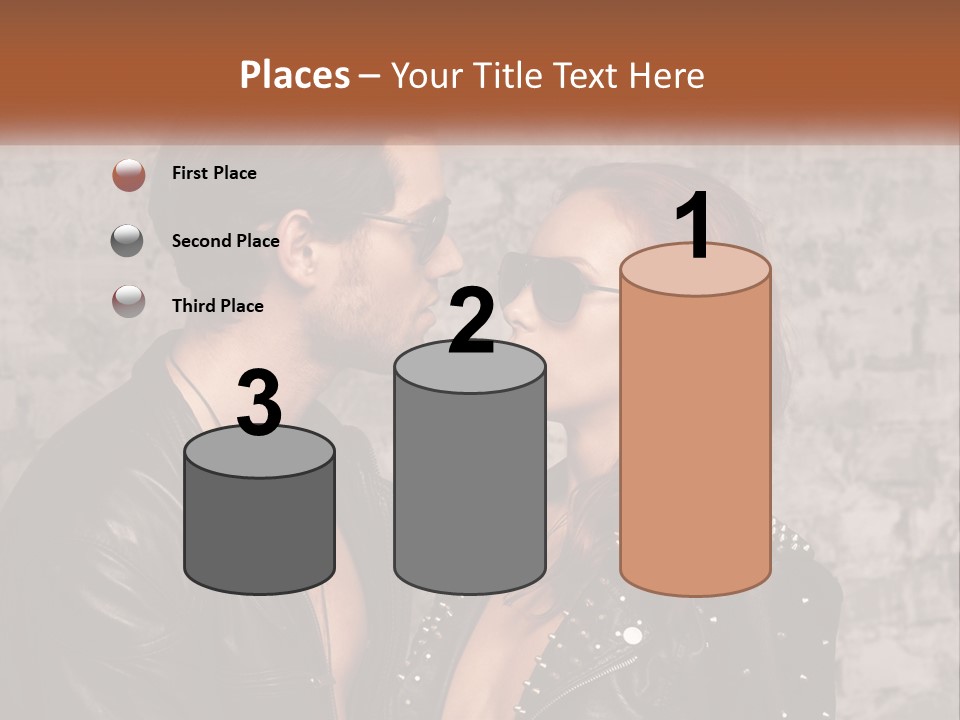 A Man And A Woman In Sunglasses Are Facing Each Other PowerPoint Template