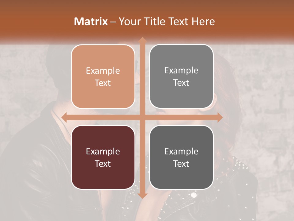 A Man And A Woman In Sunglasses Are Facing Each Other PowerPoint Template