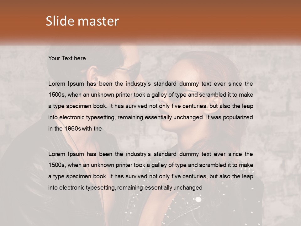 A Man And A Woman In Sunglasses Are Facing Each Other PowerPoint Template