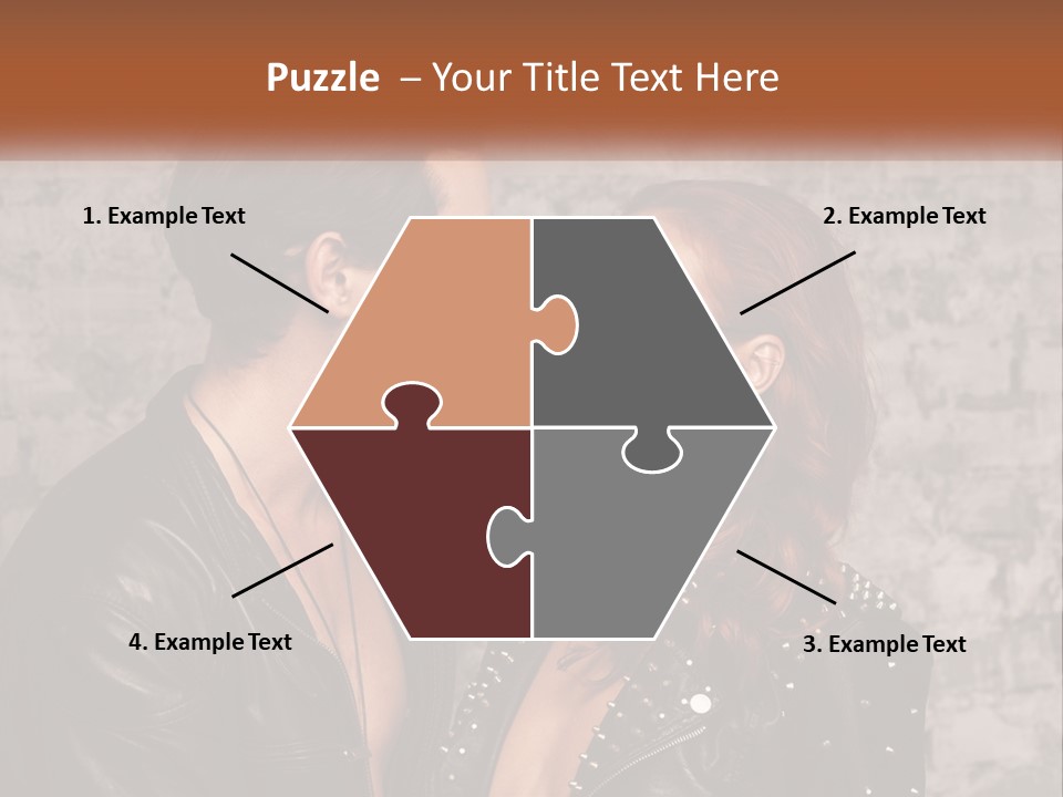 A Man And A Woman In Sunglasses Are Facing Each Other PowerPoint Template