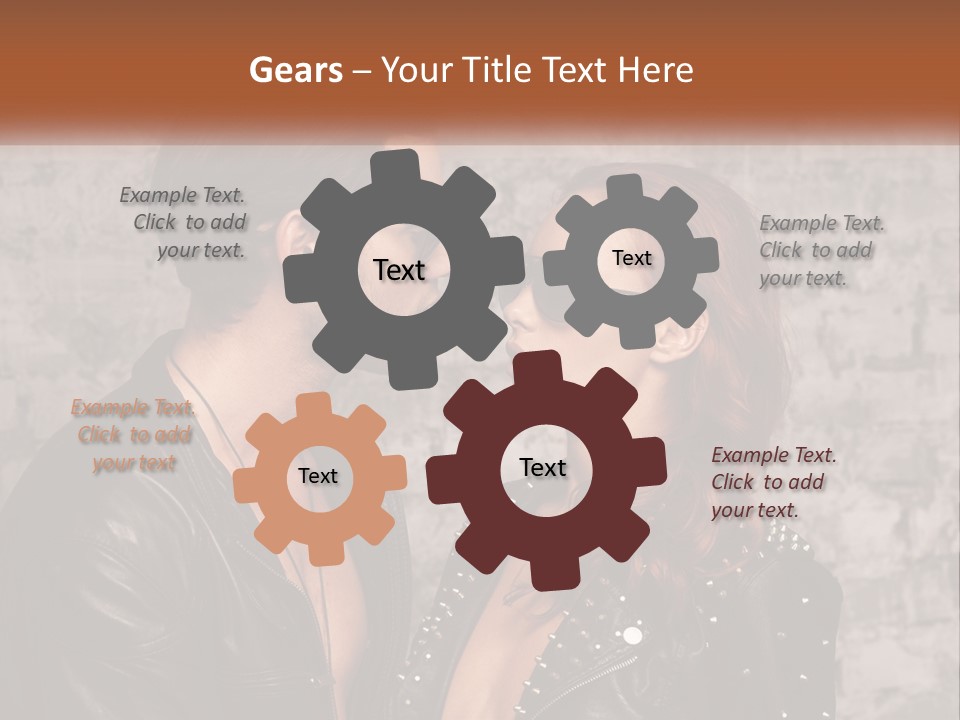 A Man And A Woman In Sunglasses Are Facing Each Other PowerPoint Template