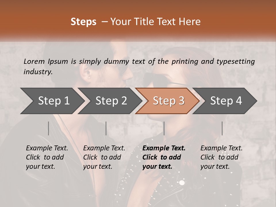 A Man And A Woman In Sunglasses Are Facing Each Other PowerPoint Template