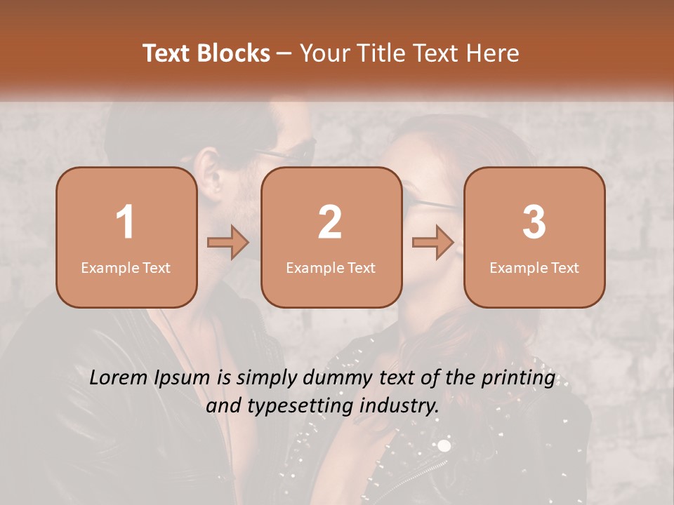 A Man And A Woman In Sunglasses Are Facing Each Other PowerPoint Template