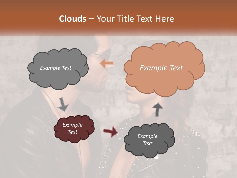 A Man And A Woman In Sunglasses Are Facing Each Other PowerPoint Template