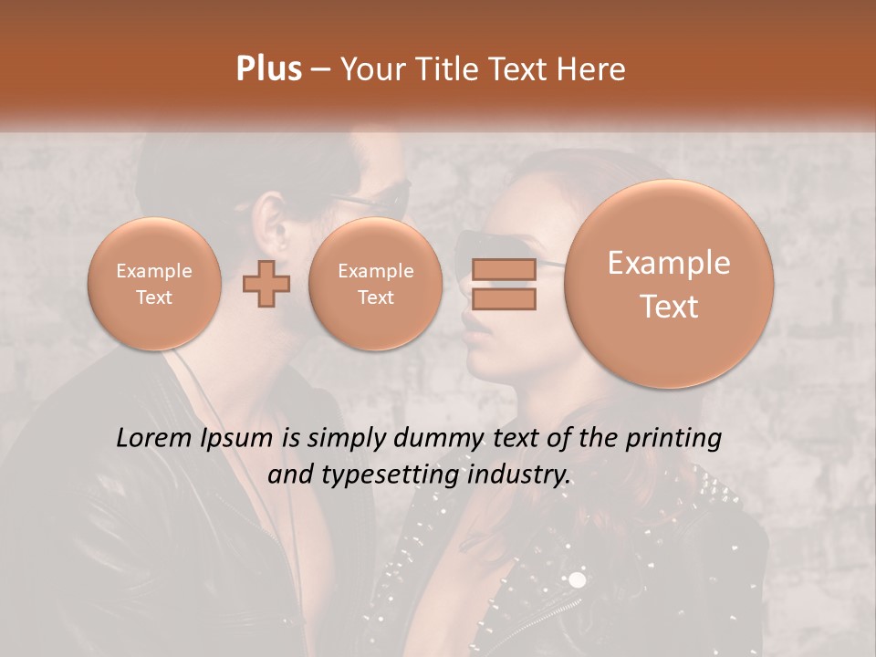 A Man And A Woman In Sunglasses Are Facing Each Other PowerPoint Template