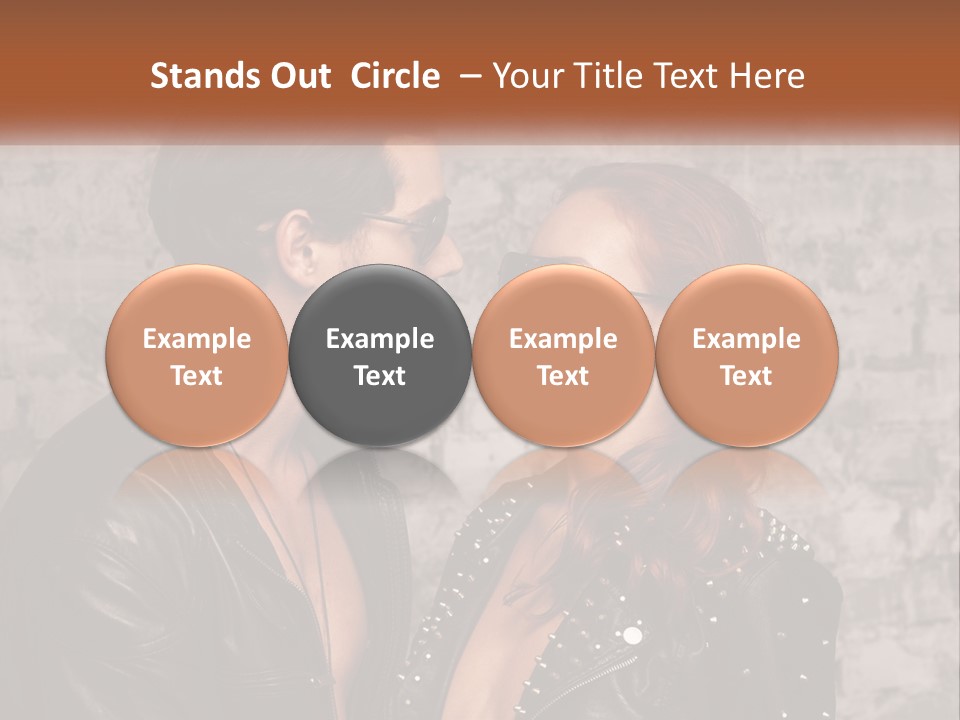 A Man And A Woman In Sunglasses Are Facing Each Other PowerPoint Template