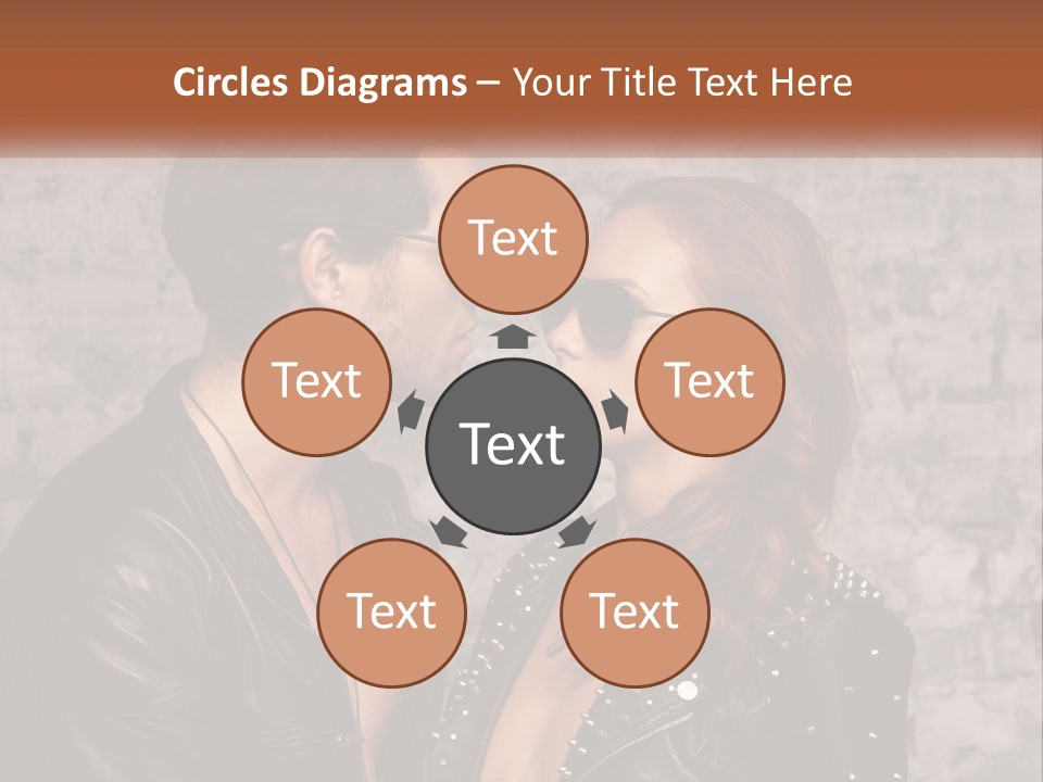 A Man And A Woman In Sunglasses Are Facing Each Other PowerPoint Template