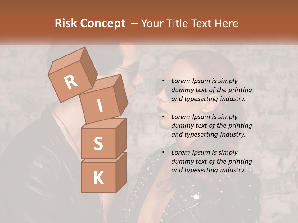 A Man And A Woman In Sunglasses Are Facing Each Other PowerPoint Template