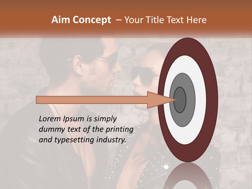 A Man And A Woman In Sunglasses Are Facing Each Other PowerPoint Template