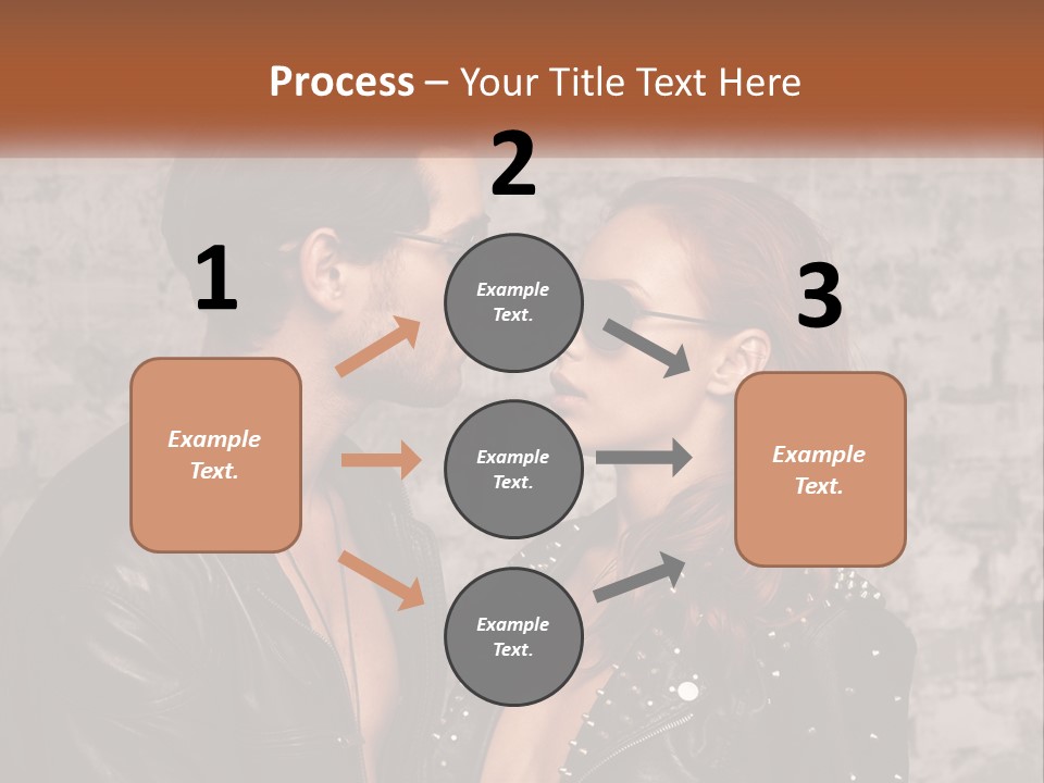 A Man And A Woman In Sunglasses Are Facing Each Other PowerPoint Template