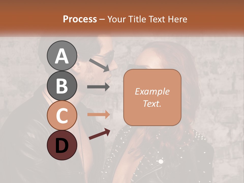 A Man And A Woman In Sunglasses Are Facing Each Other PowerPoint Template