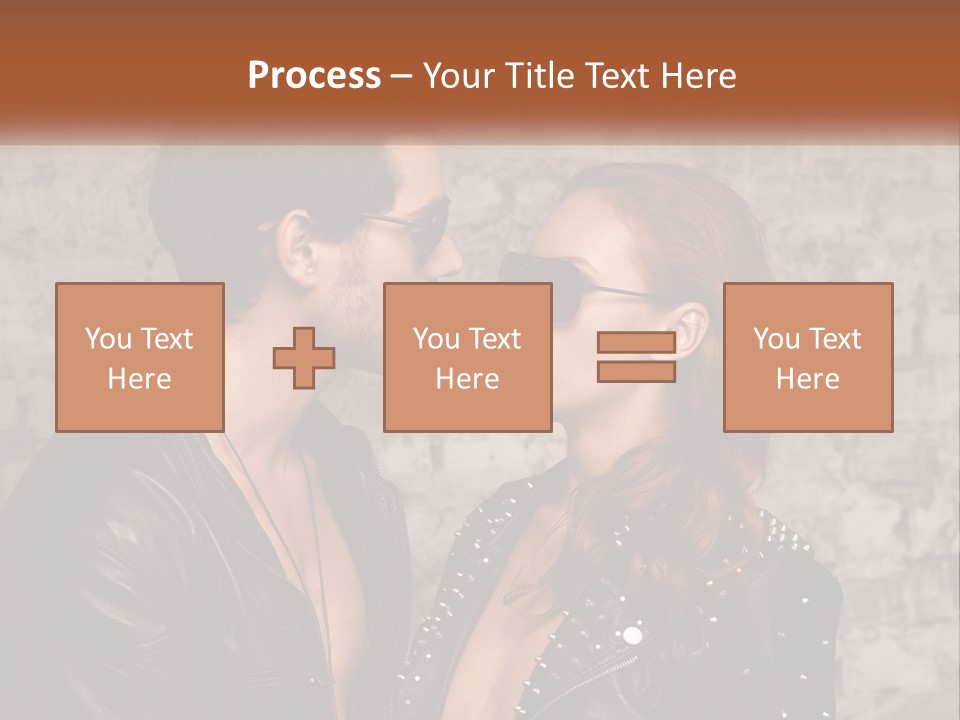 A Man And A Woman In Sunglasses Are Facing Each Other PowerPoint Template