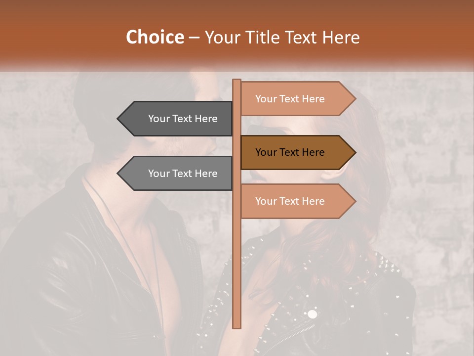 A Man And A Woman In Sunglasses Are Facing Each Other PowerPoint Template