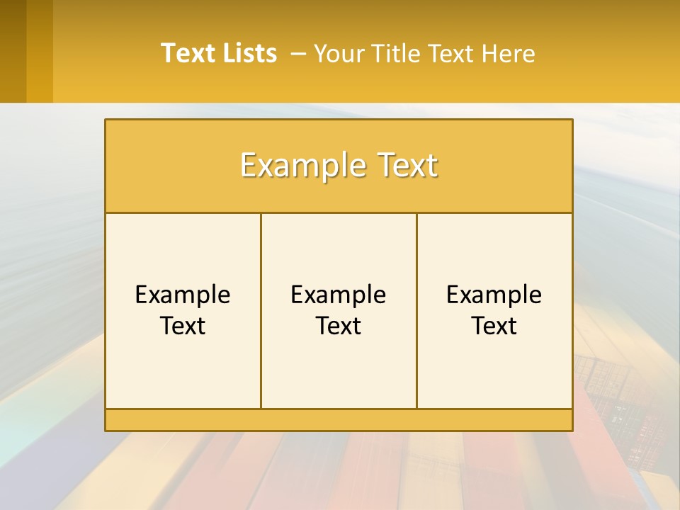 A Large Container Ship In The Middle Of The Ocean PowerPoint Template