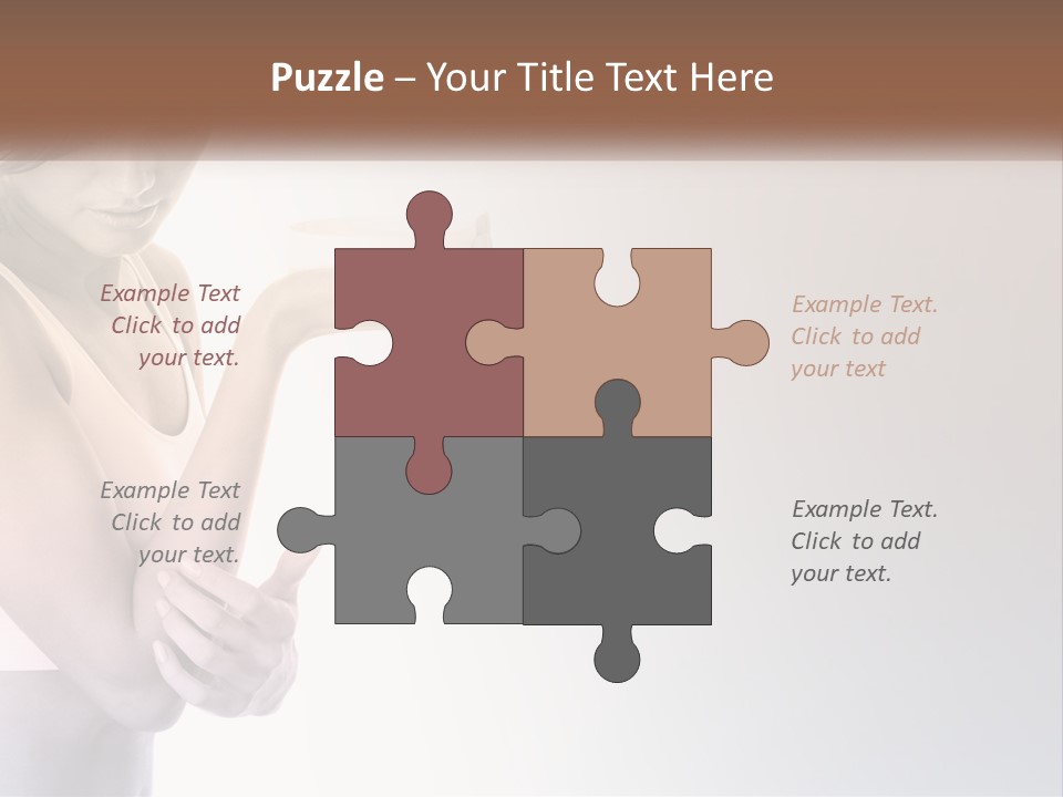 A Woman Holding A Cup Of Coffee In Her Hand PowerPoint Template