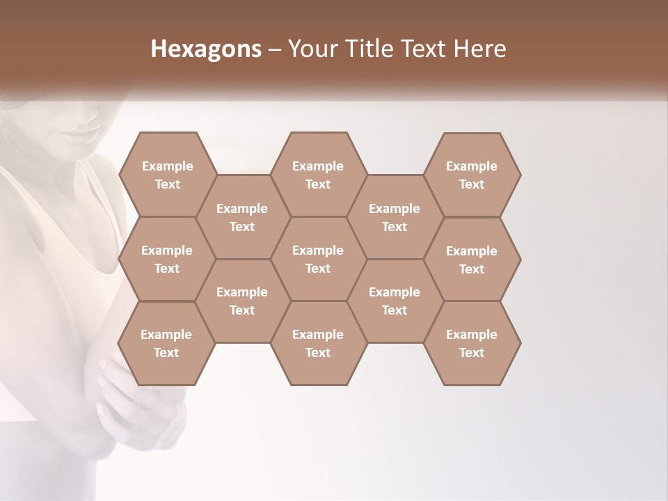 A Woman Holding A Cup Of Coffee In Her Hand PowerPoint Template