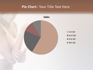 A Woman Holding A Cup Of Coffee In Her Hand PowerPoint Template