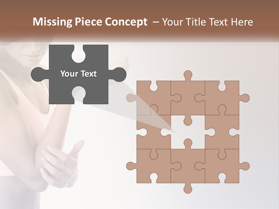 A Woman Holding A Cup Of Coffee In Her Hand PowerPoint Template