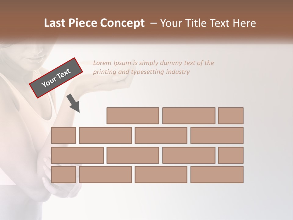 A Woman Holding A Cup Of Coffee In Her Hand PowerPoint Template