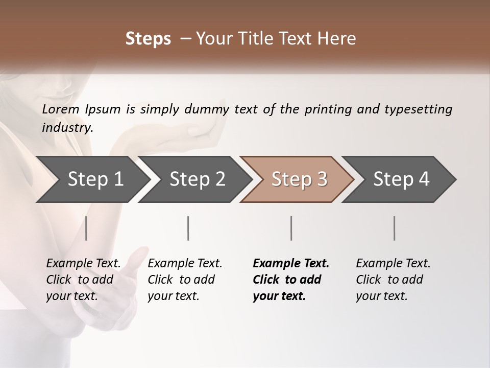 A Woman Holding A Cup Of Coffee In Her Hand PowerPoint Template