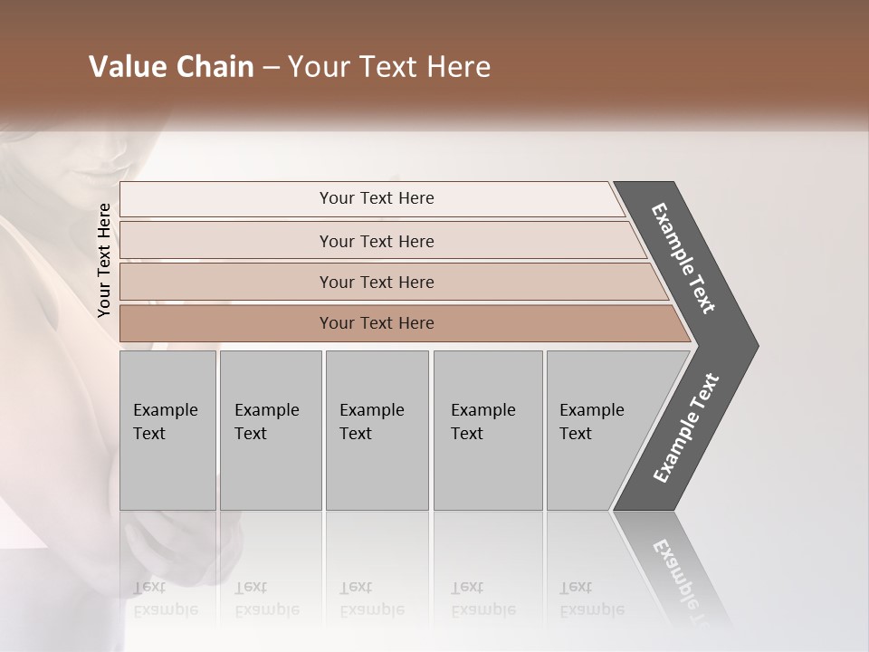 A Woman Holding A Cup Of Coffee In Her Hand PowerPoint Template