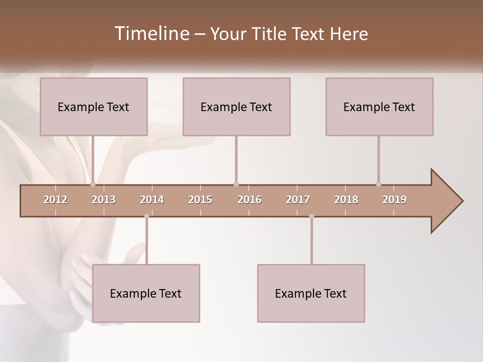A Woman Holding A Cup Of Coffee In Her Hand PowerPoint Template